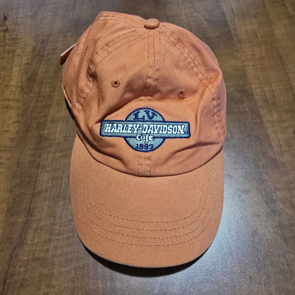 Harley Davidson Cafe Vintage 1993 Adjustable Embroidered Cotton Baseball Cap OS